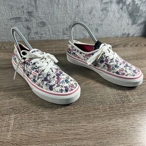 Vans Kids Youth Hello Kitty Authentic Sneakers Shoes White Pink Purple Size 3.0